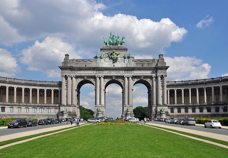Arc du Cinquantenaire, c. 1880. Brussels, Belgium. 